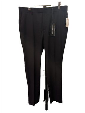 NWT Sondergaard Men's Black Slim Fit Suit Dress Pants 34x32